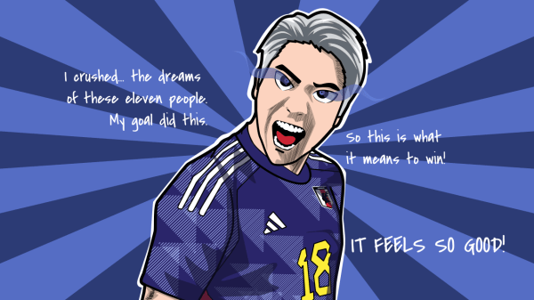 Takuma Asano in Blue Lock Style